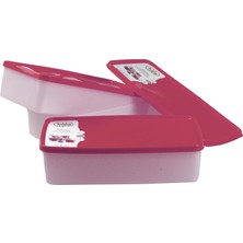 Hobby Life Alaska Nofrost Saklama Kabı 2 Litre 3'lü Fuşya