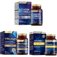 Nutraxin Keratin 60 T. + Vitamin Max 60 T. + Hidrolize  30 T.