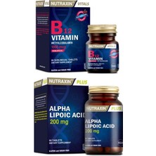 Nutraxin Özel Destek Alpha Lipoic Acid 200 Mg 60 Tablet ve Vitamin B12 1000 Mg 60 Tablet