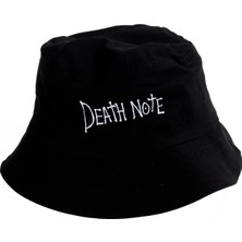 Afillix Concept Siyah Death Note Baskılı Balıkçı Şapka