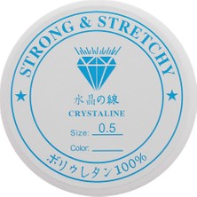 Tahan 4X10M Temizle Elastik Iplik, Mücevherat Yapımı Için Sıkı Kordon 0.5mm 4 Adet (Yurt Dışından)