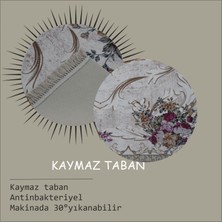 Nur Home Tekstil Dijital Baskılı Menekşe Model Kaydırmaz Taban Halı, Hal-20