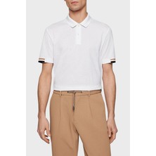 Boss Logolu Regular Fit Düğmeli % 100 Pamuk Polo T Shirt Erkek Polo 50467113 100