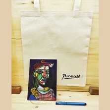 Harikapoli Pablo Picasso Set 7 - Defter-Kalem-Kanvas Çanta 1