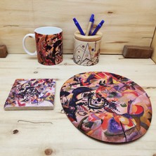 Harikapoli Wassily Kandinsky Set 2 - Kupa-Mousepad-Traverten Bardak Altlığı-Kalemlik