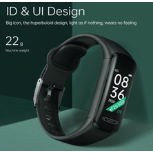 Chronus Vücut Sıcaklığı Nabız Monitörlü Fitness Tracker Hr, Erkekler Bayanlar Gençler İçin IP68 Suya Dayanıklı Adımsayar İzle (Siyah) (Yurt Dışından)