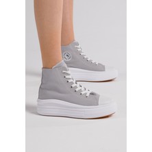 Tonny Black Kadın Rahat Kalıp Kalın Tabanlı Uzun Spor Ayakkabı