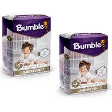 Bumble 4 Numara Maxi Bebek Bezi Jumbo Paket (7-18) kg 120'li