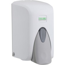 Vialli S5 Hazneli Sıvı Sabunluk - Sıvı Sabun Dispenseri - Sıvı Sabun Aparatı - 500 gr - Beyaz