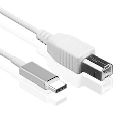 Microcase Type-C Yazıcı Kablosu Type-C To USB B Çevirici - 2 Metre AL2851