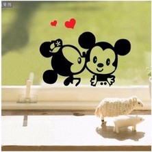 Ye Duo Fare Anahtarı Çıkartmaları Yatak Odası Ev Dekor Aksesuarları Karikatür Duvar Çıkartmaları Vinil Duvar Sanatı Diy Duvar Kağıdı (Yurt Dışından)