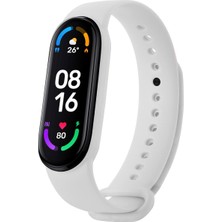 Hoffice Xiaomi Mi Band 5 ve Mi Band 6 Uyumlu Yüksek Kalite Silikon Kordon