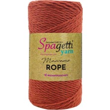 Spagetti Yarn 2mm 250G Kiremit 2 Büküm Halat Makrome Ipi