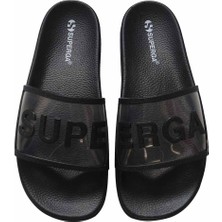 Superga S51138W-005 Slides Clear Identity Black