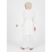 Benin Tunik&pantolon Ikili Takım - Off White - Benin