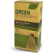 Green Therapy Krem Saç Boyası 9.1 Küllü Sarı