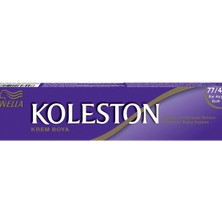 Wella Koleston Tüp Saç Boyası Kor Ateşi Kızılı 77/44 Kalıcı Krem Formda Mükemmel Beyaz Kapama