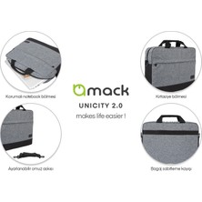 Mack MCC-404 15.6" Unicity 2.0 Notebook Çantası - Gri