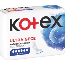 Kotex Ultra Ped Gece 6'Lı