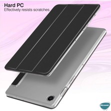 Microsonic Samsung Galaxy Tab A8 X200 Kılıf Slim Translucent Back Smart Cover Lacivert