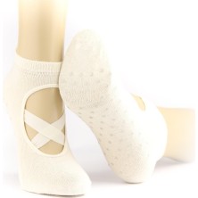 Dode Flora Yoga Pilates Çorabı 3 Lü Kaydırmaz Taban Yıldız Baskılı