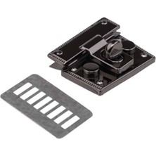 Aklar Çanta Çanta Kilidi Çift Düğmeli Füme