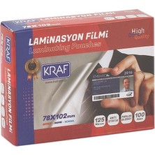 Kraf Laminasyon Filmi 78X102MM 125MIC 100LÜ 2127