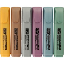 Kraf Fosforlu Kalem Metalik 355 6 Lı