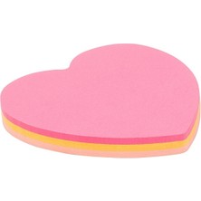 Kraf Yapışkanlı Not Kağıdı 70X70 Kalp 75YP 7070K 12 Adet