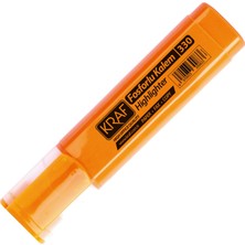 Kraf Fosforlu Kalem 330 Turuncu 12 Adet