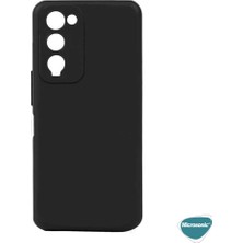 Microsonic Matte Silicone Tecno Camon 18P Kılıf Siyah