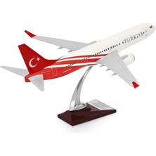 Zekupp Boeing 737-800 Türkiye Özel Tasarımlı 1/100 Maket Uçak, Model F