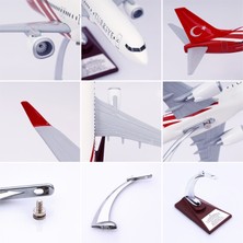 Zekupp Boeing 737-800 Türkiye Özel Tasarımlı 1/100 Maket Uçak, Model F