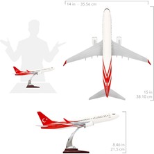 Zekupp Boeing 737-800 Türkiye Özel Tasarımlı 1/100 Maket Uçak, Model F