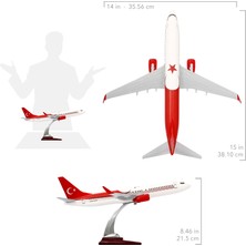 Zekupp Boeing 737-800 Türkiye Özel Tasarımlı 1/100 Maket Uçak, Model G