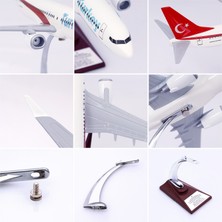 Zekupp Boeing 737-800 Türkiye Özel Tasarımlı 1/100 Maket Uçak, Model H