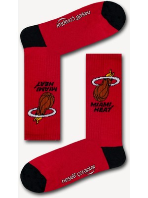 Neşeli Çoraplar Miami Heat Long Atletik Erkek Çorap