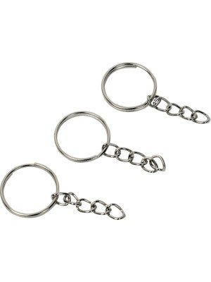 Nildenhobim Makrome Anahtarlık Zincirli - 2 cm ( 50 Adet)