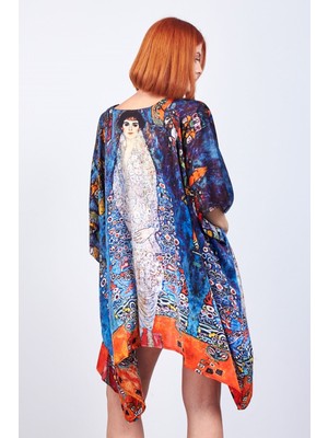 Nomads Felt Kimono Ipek Mavi Kaftan Pareo Gustav Klimt