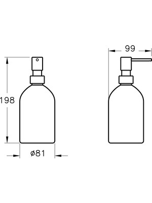 VitrA Origin A4489134 Sıvı Sabunluk, Fırçalı Nikel