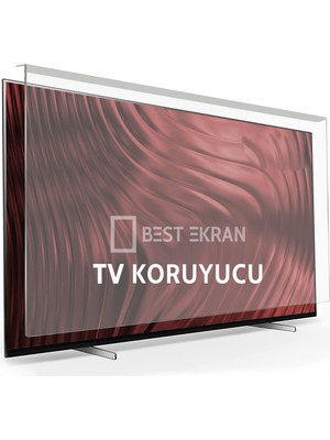 Best Ekran Senna 65UQ9500F Tv Ekran Koruyucu - Senna 65" Inç 165 Ekran Kırılmaz Koruma Camı Şeffaf
