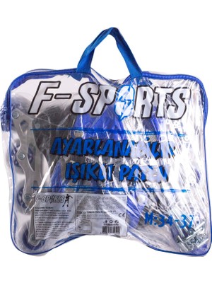 Furkan Toys F-Sports 2+2 Ayarlanabilir Ön Tekerleği Işıklı Metal Alıştırma Pateni Çanta Hediyeli