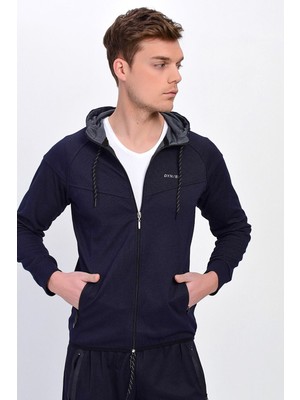 Dynamo Erkek Eşofman Üstü Kapüşonlu Fermuarlı Cepli Lacivert 152