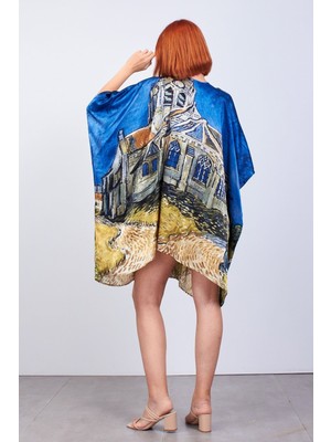 Nomads Felt Kimono Ipek Sabahlık Kaftan Pareo Van Gogh