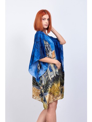 Nomads Felt Kimono Ipek Sabahlık Kaftan Pareo Van Gogh