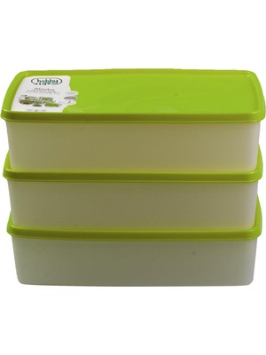 Hobby Life Alaska Nofrost Saklama Kabı 2 Litre 3'lü Yeşil