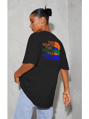 Unisex Nort Dijital Baskılı  Oversize Rahat T-Shirt