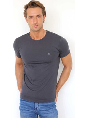 Dosxx Erkek Slim Fit 0 Yaka Bambu