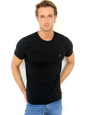 Dosxx Erkek Slim Fit 0 Yaka Bambu