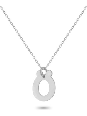 Glorria Gümüş Ö Harfi Kolye